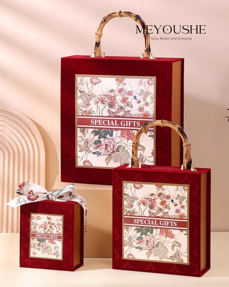 “Blooming Elegance” Lift-Off Lid Gift Box – Chic & Special Gift for Her MEYOUSHE