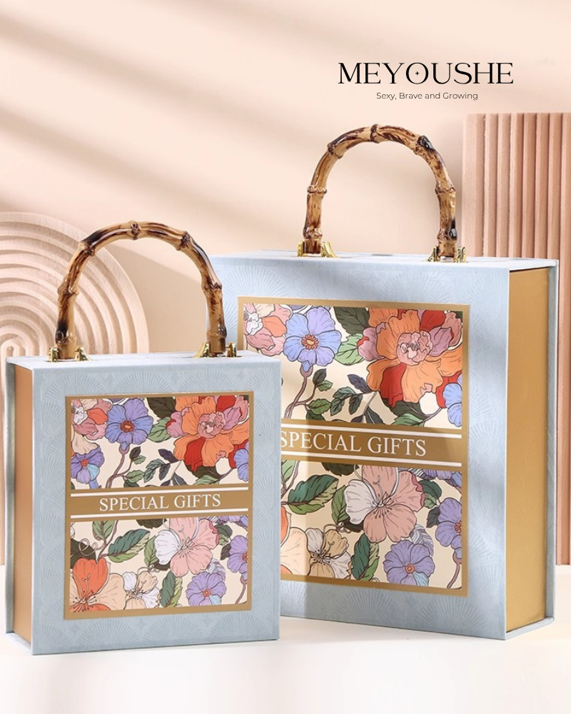 “Blooming Elegance” Lift-Off Lid Gift Box – Chic & Special Gift for Her MEYOUSHE