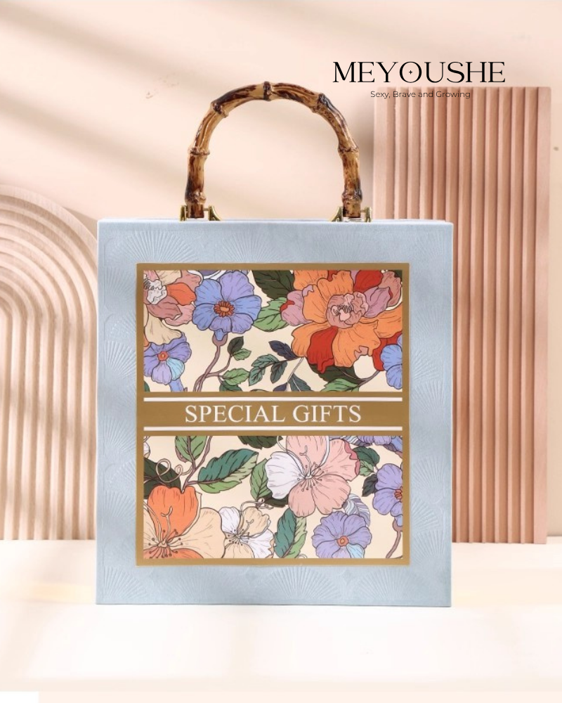 “Blooming Elegance” Lift-Off Lid Gift Box – Chic & Special Gift for Her MEYOUSHE