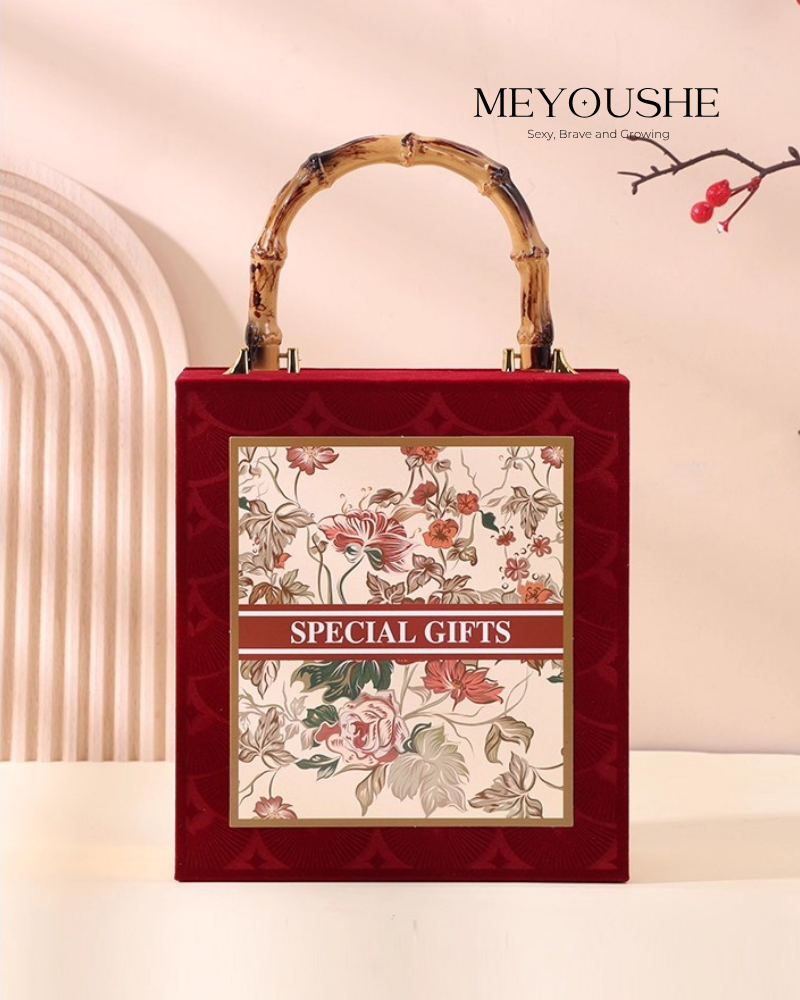 “Blooming Elegance” Lift-Off Lid Gift Box – Chic & Special Gift for Her MEYOUSHE