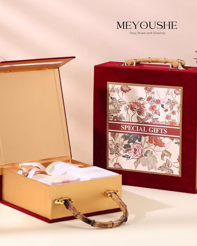“Blooming Elegance” Lift-Off Lid Gift Box – Chic & Special Gift for Her MEYOUSHE