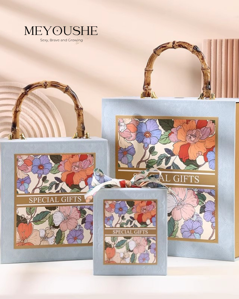 “Blooming Elegance” Lift-Off Lid Gift Box – Chic & Special Gift for Her MEYOUSHE
