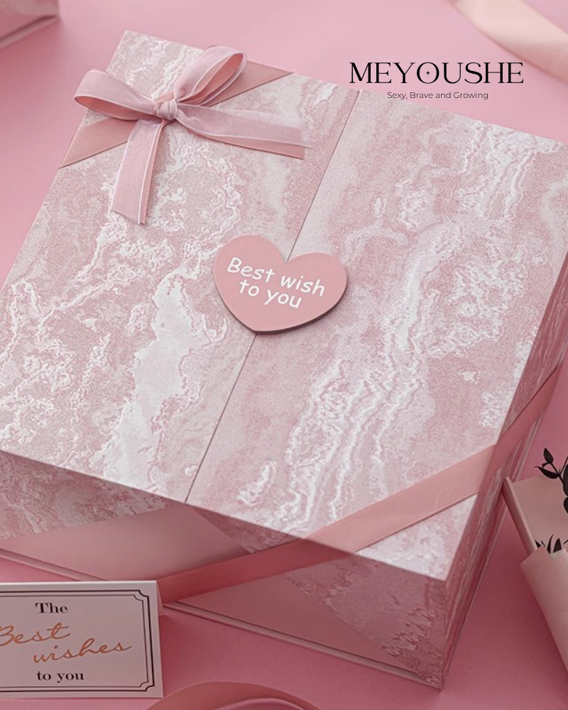 Blush Romance Pink Valentine’s Gift Box – Perfect Gift for Her MEYOUSHE
