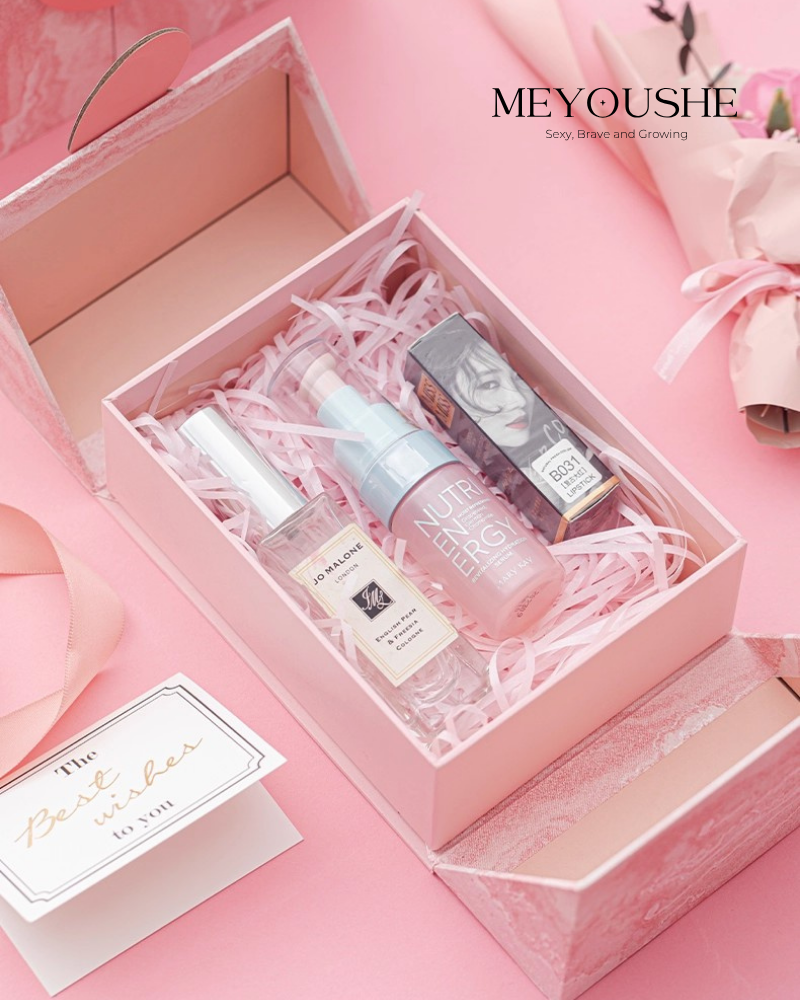 Blush Romance Pink Valentine’s Gift Box – Perfect Gift for Her MEYOUSHE