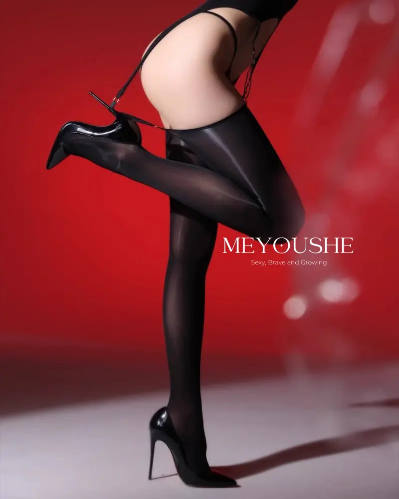 Elara sexy iridescent spaghetti strap bodysuit on model, featuring stretchy fabric and rhinestone back