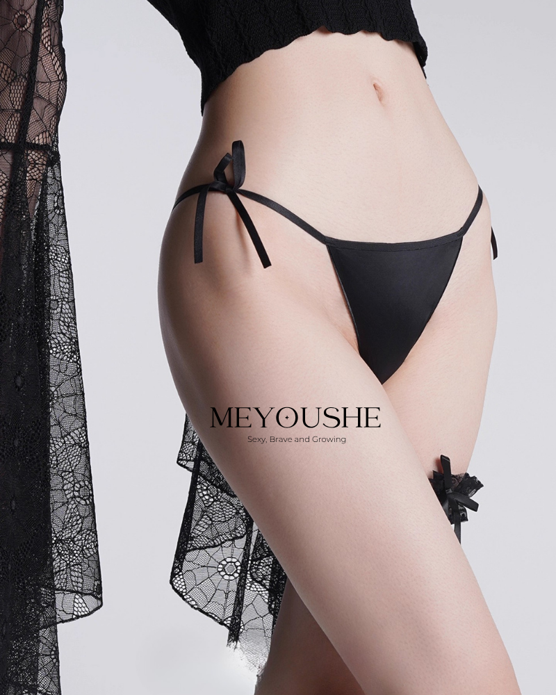 Larina – Chic Tie Silk Panties | Elegant Lingerie Gift