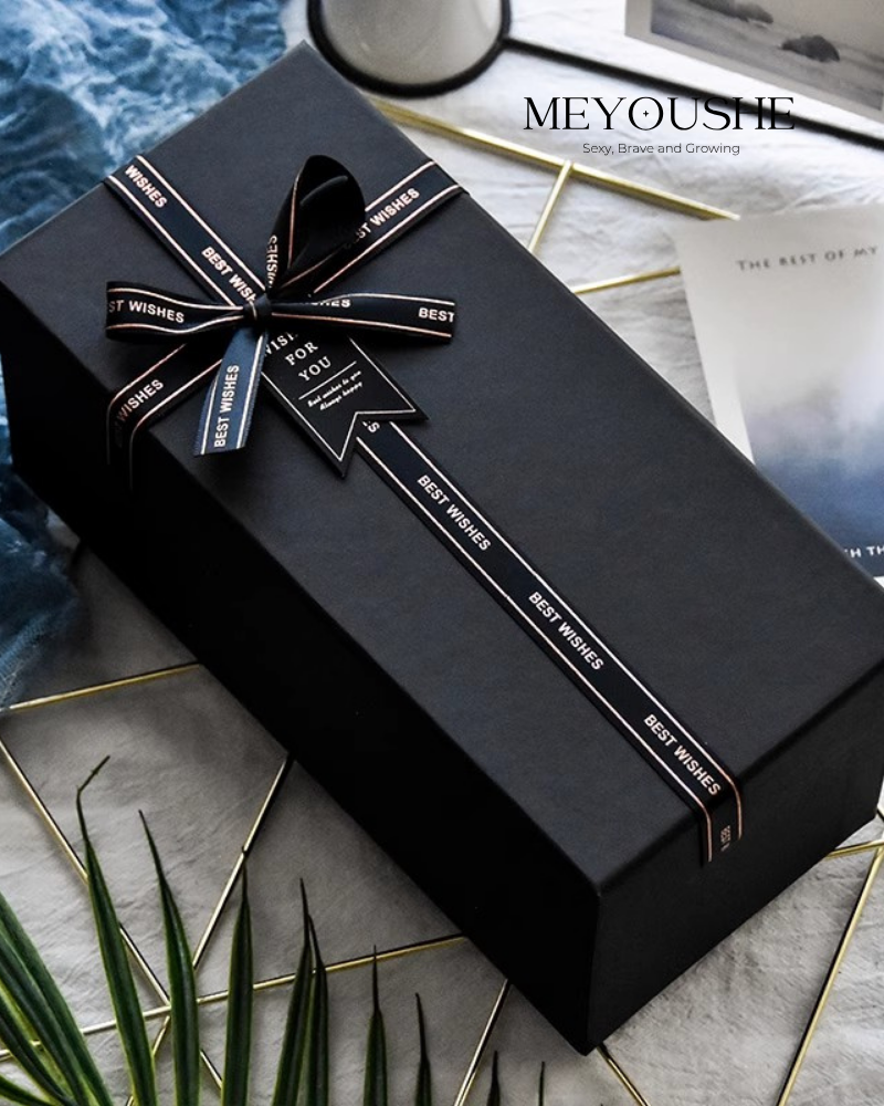“Midnight Onyx” Magnetic Lift-Off Gift Box – Ultimate Luxury Gift for Him MEYOUSHE