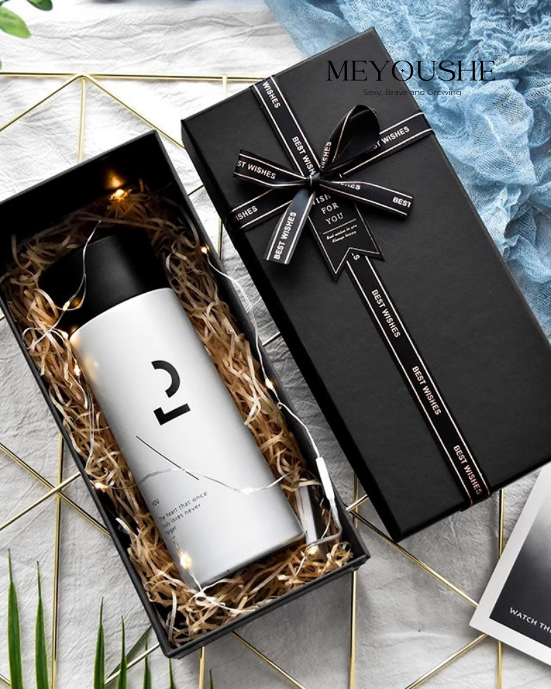 “Midnight Onyx” Magnetic Lift-Off Gift Box – Ultimate Luxury Gift for Him MEYOUSHE