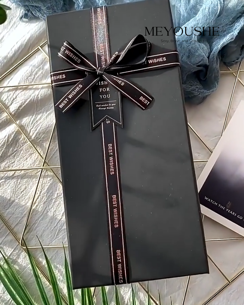 “Midnight Onyx” Magnetic Lift-Off Gift Box – Ultimate Luxury Gift for Him MEYOUSHE