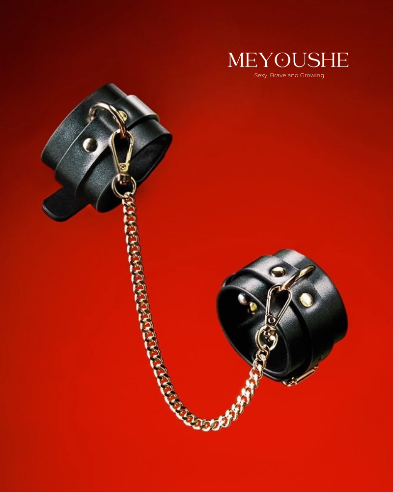 Nyx – Black Chain Handcuffs & Anklets for Gothic, Roleplay & Sensual Style MEYOUSHE
