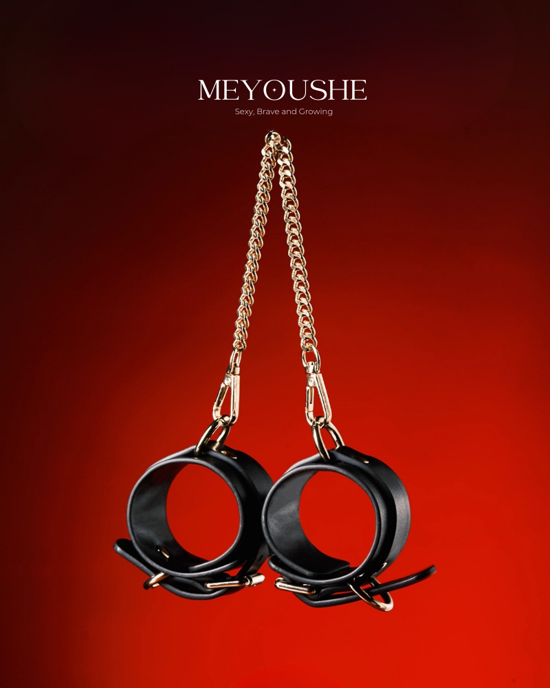 Nyx – Black Chain Handcuffs & Anklets for Gothic, Roleplay & Sensual Style MEYOUSHE