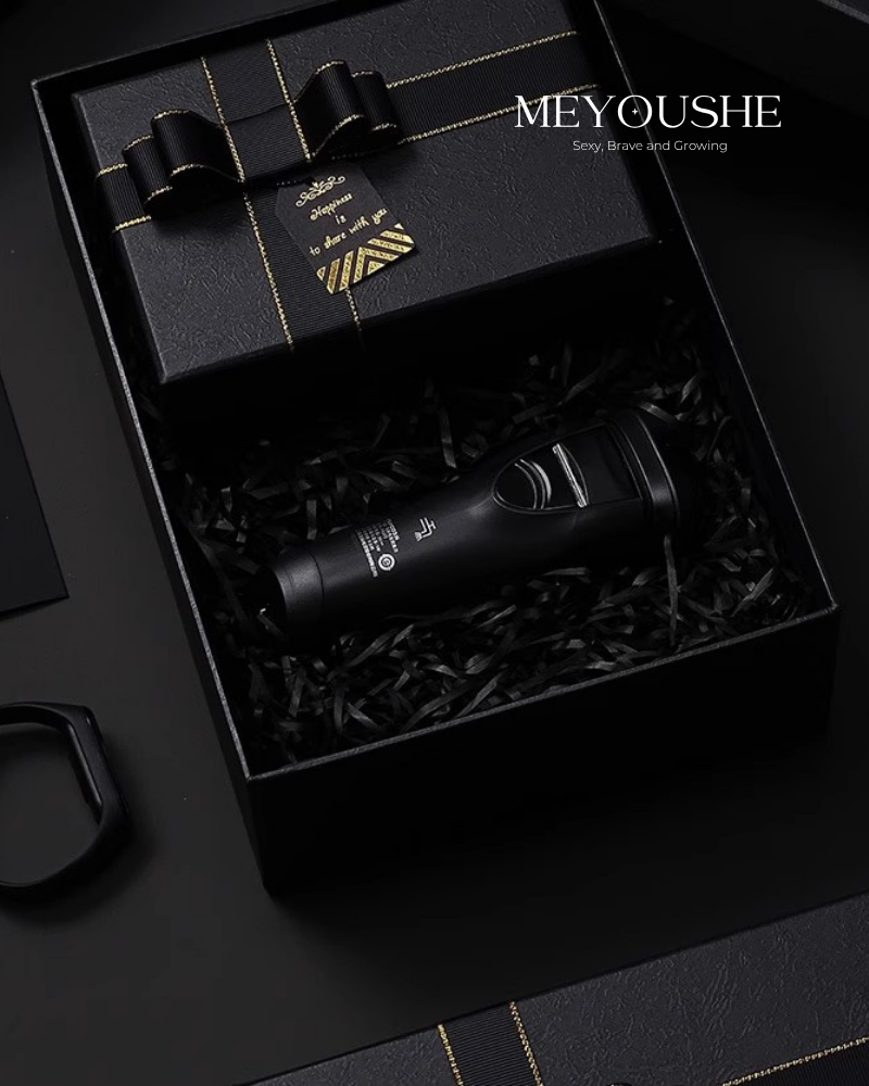 “Onyx Gold” Magnetic Lift-Off Gift Box – Premium Special Gift for Him MEYOUSHE
