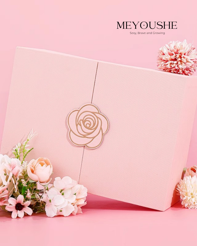 “Rose Bloom” Double-Opening Lift-Off Lid Gift Box – Premium Special Gift for Her MEYOUSHE