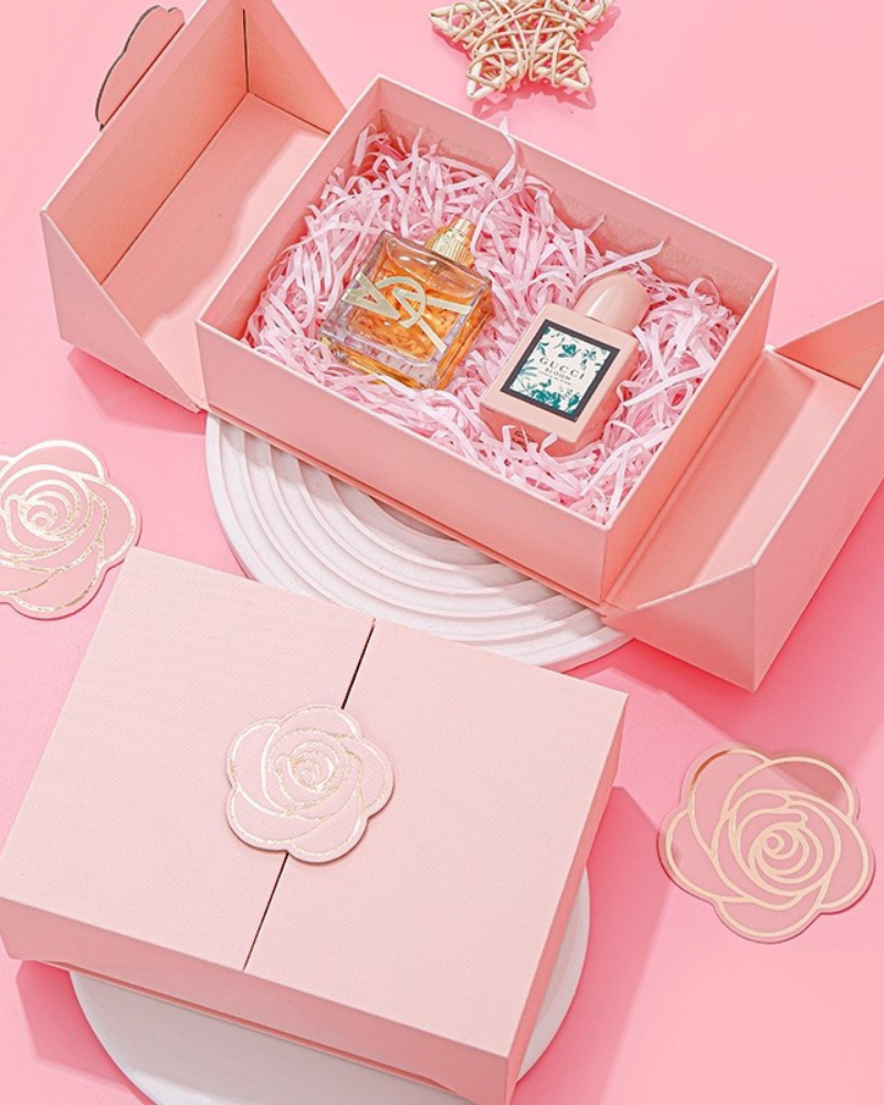 “Rose Bloom” Double-Opening Lift-Off Lid Gift Box – Premium Special Gift for Her MEYOUSHE