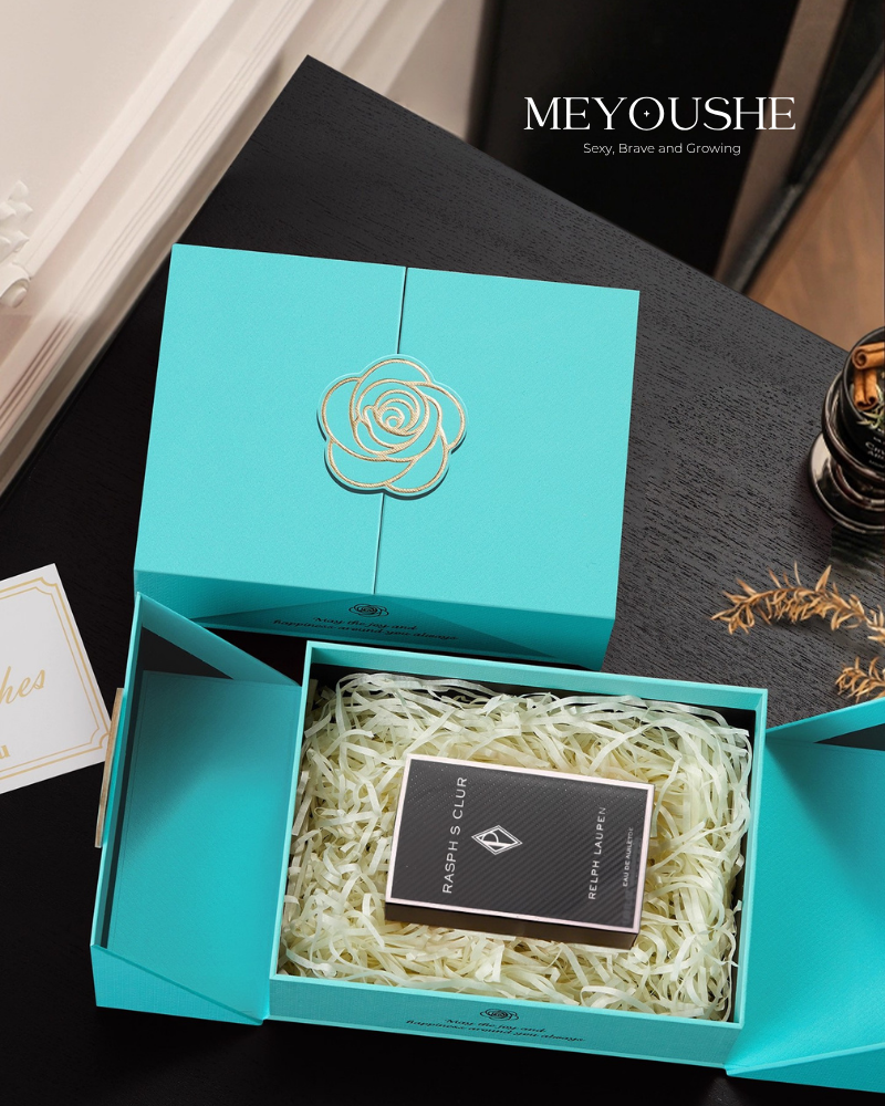 “Rose Bloom” Double-Opening Lift-Off Lid Gift Box – Premium Special Gift for Her MEYOUSHE