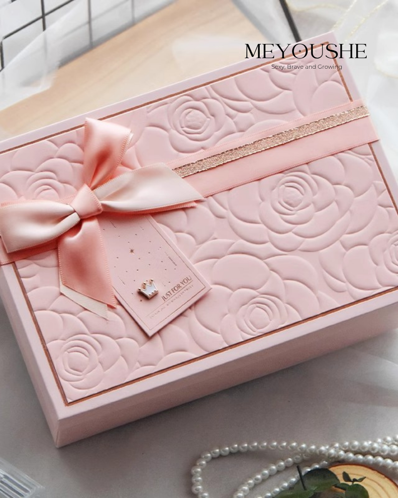 Rosé Grace Gift Box | Elegant Pink Gift for Weddings & Birthdays | Luxury Packaging by Meyoushe MEYOUSHE