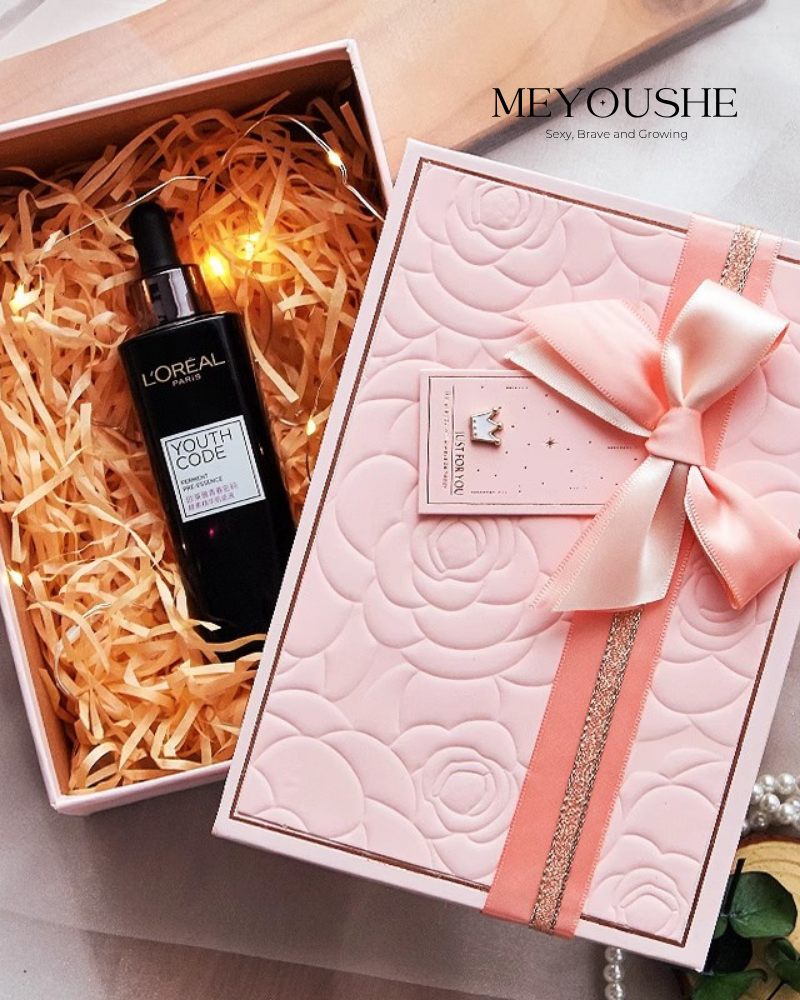 Rosé Grace Gift Box | Elegant Pink Gift for Weddings & Birthdays | Luxury Packaging by Meyoushe MEYOUSHE