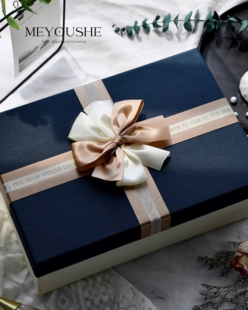 “Sapphire Luxe” Magnetic Lift-Off Gift Box – Premium Extra-Large Gift for Him MEYOUSHE