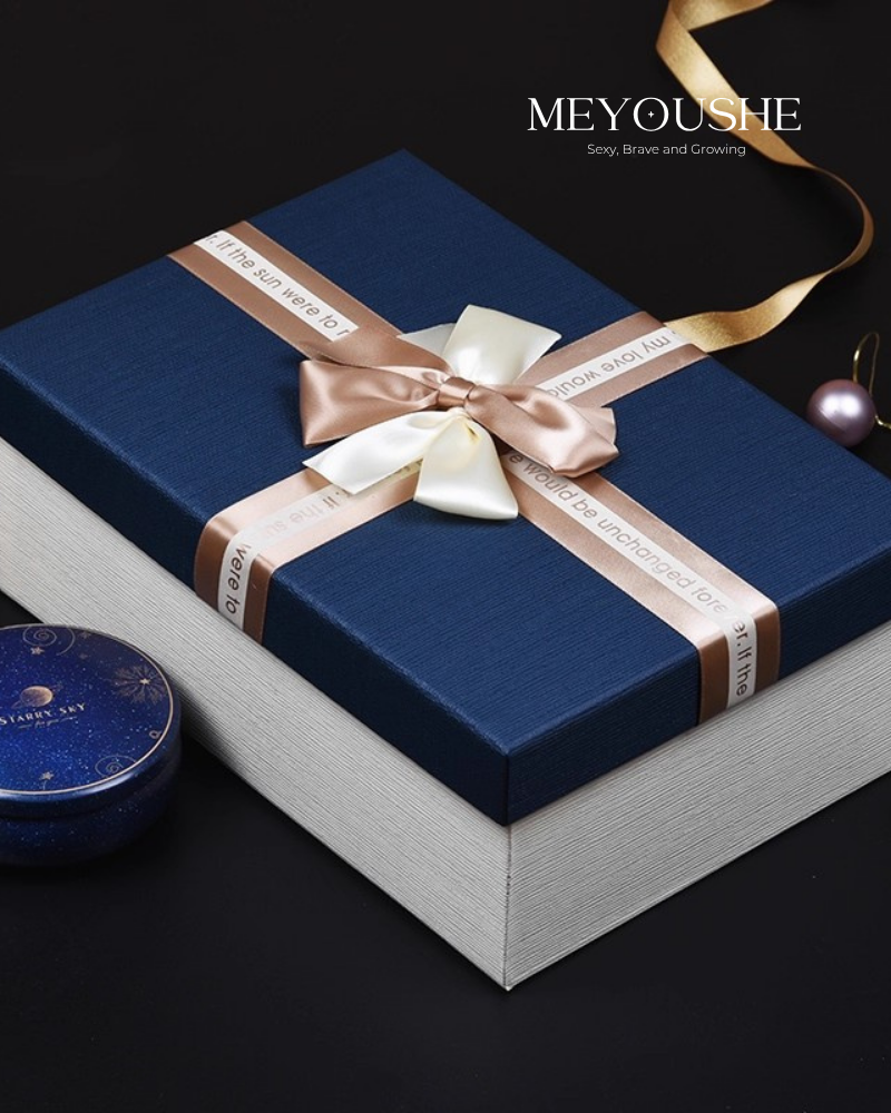 “Sapphire Luxe” Magnetic Lift-Off Gift Box – Premium Extra-Large Gift for Him MEYOUSHE