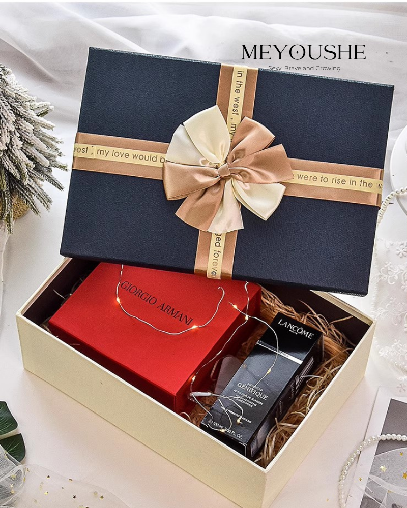 “Sapphire Luxe” Magnetic Lift-Off Gift Box – Premium Extra-Large Gift for Him MEYOUSHE