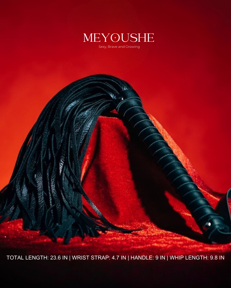 Velora – Leather Fetish Whip for Roleplay & Seductive BDSM Play MEYOUSHE